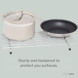 simplywire Trivet Large Heat Resistant Chrome Kitchen Worktop Protector view 2