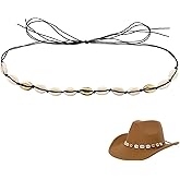 nemokamai Cowboy Hat Bands for Men Women, Leather Hatbands Belt for Cowboy/Western/Fedora/Cowgirl Hats Multicolor