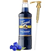 Torani Sugar Free Blue Raspberry Syrup 1L &ndash; Keto, Zero Calorie