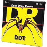 DR Strings DDT-65 Drop-Down Tuning Stainless Steel Bass Guitar Strings - .065-.125 Super Heavy