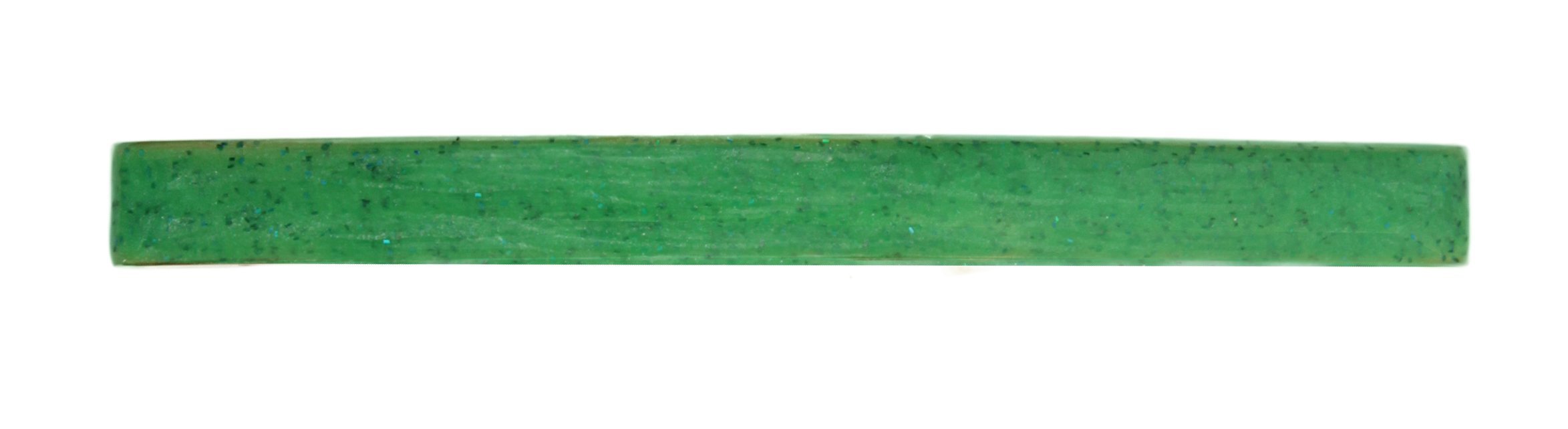 Caravan Green Enamel Metal LG Tight Overlap French Hand Barrette