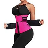 Lover-Beauty Waist Trainer for Women Belly Fat Workout Waist-Trainer Double Belts Neoprene Corset Waist Cincher Trimmer