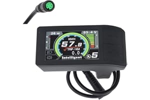 Forbestcy Ebike LCD Display Control Unit Replacement 500C P850C 860C 750C-ble DPC18 Backup 5 Pin Female Plug for Bafang BBS01 BBS02 BBSHD Motor Kit(Com.Protocol UART)