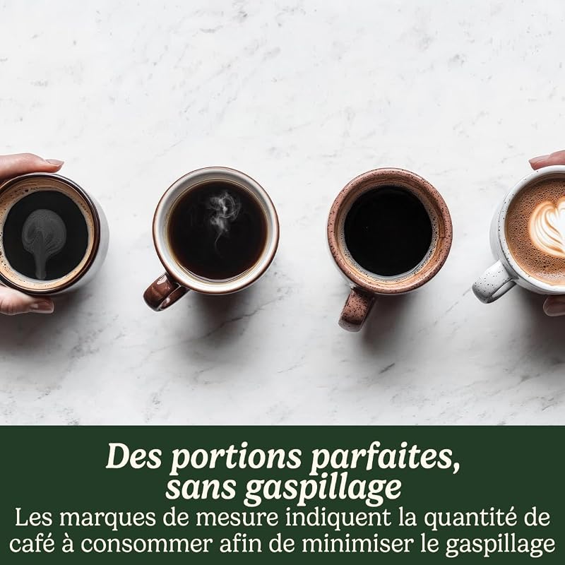 Moulin à café Cuisinart | Moulin à café compact pour la maison | 1-12 tasses | Différentes moutures - French Press/Percolator, café goutte à goutte ou Espresso | Facile à nettoyer | Facile à utiliser