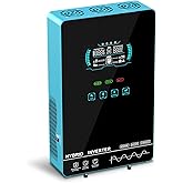 POWLAND 4000W Hybrid Solar Inverter | 24V DC to 120V AC Pure Sine Wave | LCD Display with Glass Top | 140A MPPT Charge Controller | Battery-Less & Lithium/AGM Battery Compatible