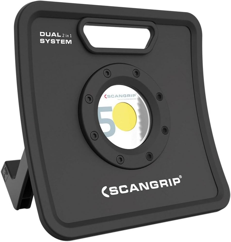 SCANGRIP 03.5443 - Foco NOVA 5K C+R, Black, 26.7x8.7x26.2 cm