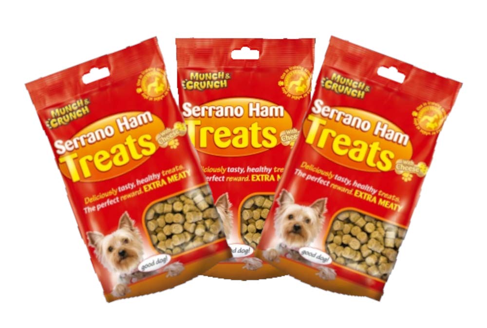 Munch & Crunch Serrano Ham Treats - 3 Packs (Cheese)