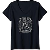 Womens Stevie Ray Vaughan - Blues Rock Music Guitar V-Neck T-Shirt
