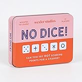 Galison No Dice! Game – Fun Math Game for Kids, Easy to Play Dice Game for 2 Players, for Ages 6+ – Convenient Storage Tin an
