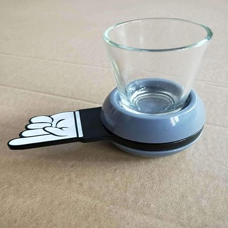 yylikehome Juego de Vino con Plato Giratorio de Flecha con Dedos ...