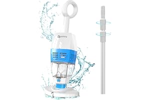 WINNY POOL CLEANER （2024 Upgraded Handheld Pool Vacuum with Telescopic Pole,Hot Tub Vacuum Spa Vacuum with 60 Mins Runtime,Cordless Pool Vacuum Deep Cleaning for Small Inground & Above Ground Pools, Hot Tubs, Spas
