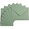 Toperd 50 Pieces Sage-Green A6 Envelopes Greeting Card Envelopes 6 1/2 x 4 3/4 Inches for 4 x 6 Wedding Invitation Cards, Greeting Cards, Birthday Party Invitations