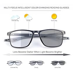 Devirld Progressive Photochromic Multifocus Reading