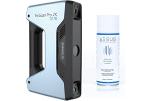 Shining3D [ EinScan Pro 2X 2020 ] 3D Scanner with Handheld HD Feature Alignment 0.2mm Resolution for Reverse Engineering, Manufacturing, Design, Art, Medical, Education