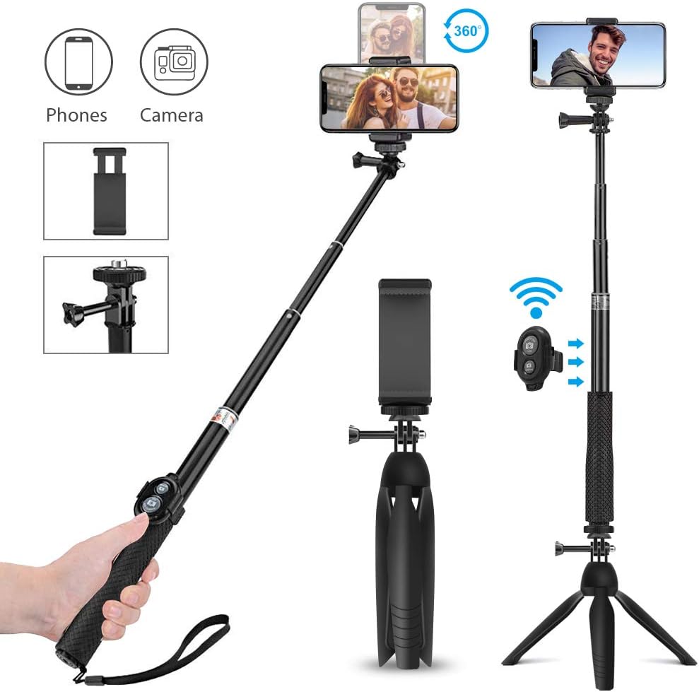 Selfie stick con telecomandi bluetooth