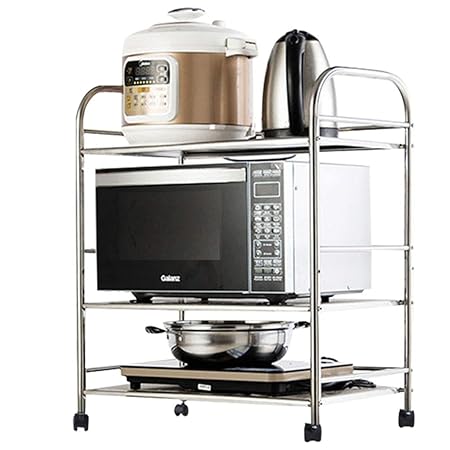 LCF Rack Cocina Acero Inoxidable Microondas Horno Rack Carrito De ...