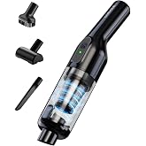 dormzie Handheld Vacuum Cordless, Car Vacuum with Powerful Suction,1.3 lbs Lightweight, Type-C Charge, Multiple Accessories for Car Home Office Pet