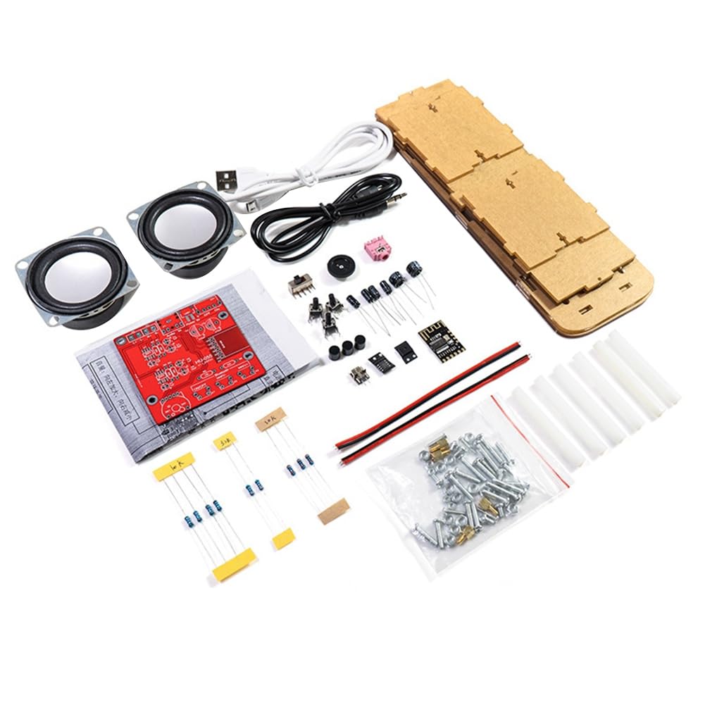 Xnuiasqe DIY Bluetooth Speaker Kit Electronics DIY Soldering Project Practice Solder Assembly DIY Electronic Kit Component Easy to Use