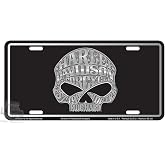 Harley-Davidson Willie G Skull Stamped Metal Tag Front Plate