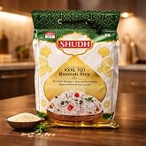 Shudh 1121 Basmati Rice 10 LB &ndash; L Extra Long Grain Biryani Rice, Non-GMO, Premium Indian Basmati Rice for Biryani, Pulao &amp; Everyday Cooking