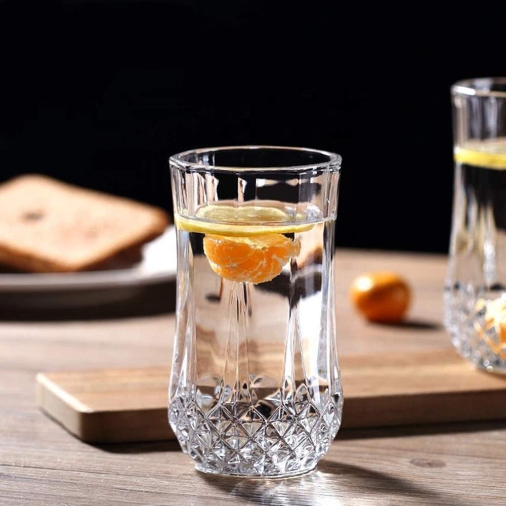 Buy QSTAR Crystal Clear Elegant Glasses, Beautiful Designed Drinking