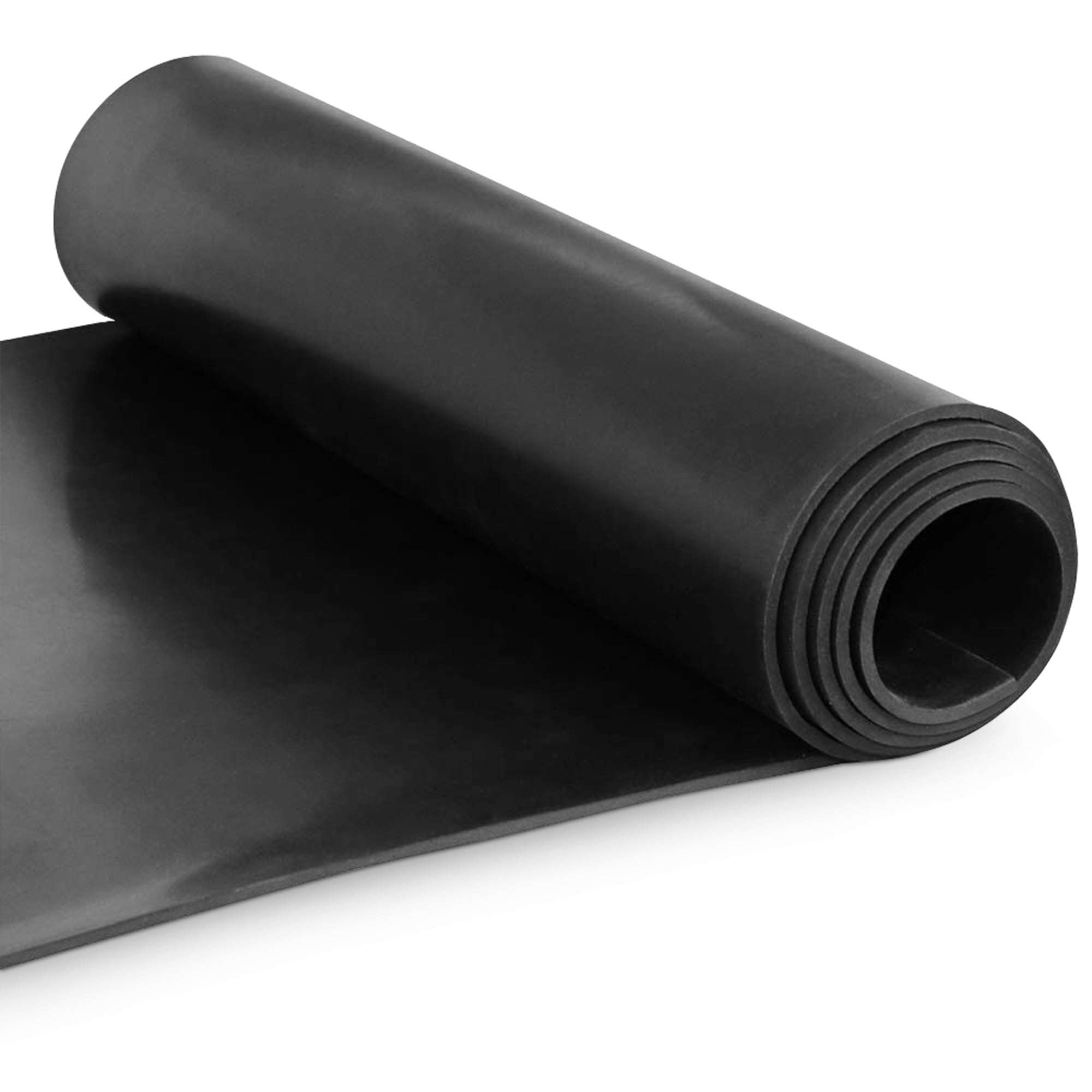 Photo 1 of Exactly Rubber - Neoprene Sheet, 60A Durometer Rubber Mat, Gasket Material with -30 to 195°F Temperature Resistance, Oil and Gasoline-Resistant Rubber Sheet, Made in The USA, 1/16 x 18” x 36”