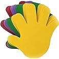 Foam Handprint Cut Outs Hand Cutouts Hand Decoration Bulletin Board Cut Outs Hand Prints Classroom Decor Hand Decorations Cutouts for Classroom Decoration 6" Medium Large Die Cut Shapes 24 Pcs