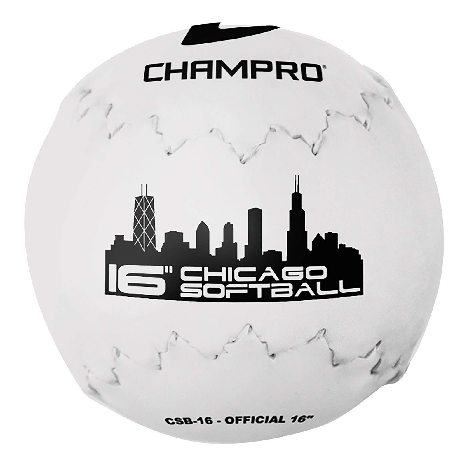 Champro Chicago Softball (White, 16Inch) 752044220158 eBay