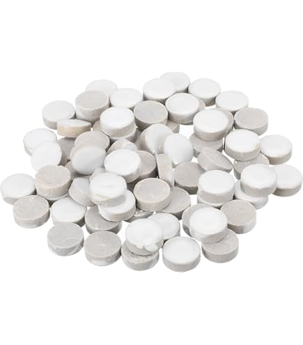 VIOCIWUO 1.1lb Random Round Iridescent Glass Mosaic Tiles – DIY Craft Supplies For Flowerpots, Vases, Garden Decor - View #9