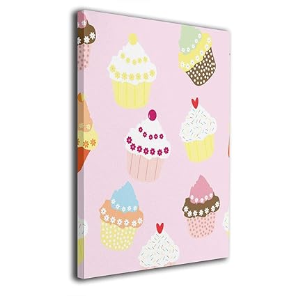 Amazon Com Kjiurhfyheuij Cup Cakes Giclee Wall Art 3d Print