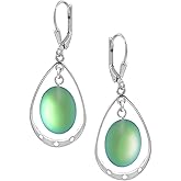 Oval w Loop Earrings