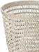 Kouboo La Jolla Rattan Mesh Waste Basket – Round Trash Can for Bathroom, Bedroom, Office – Boho Wicker, Bathroom Storage, Small Garbage Bin for Home Decor & Storage Basket, White Wash