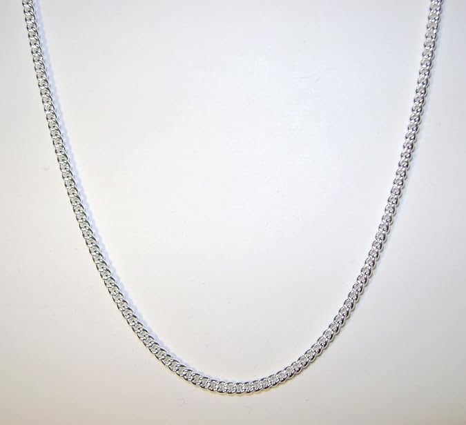 Argos Source Jewellery 24" 925 Sterling Silver 1.4mm Curb Chain