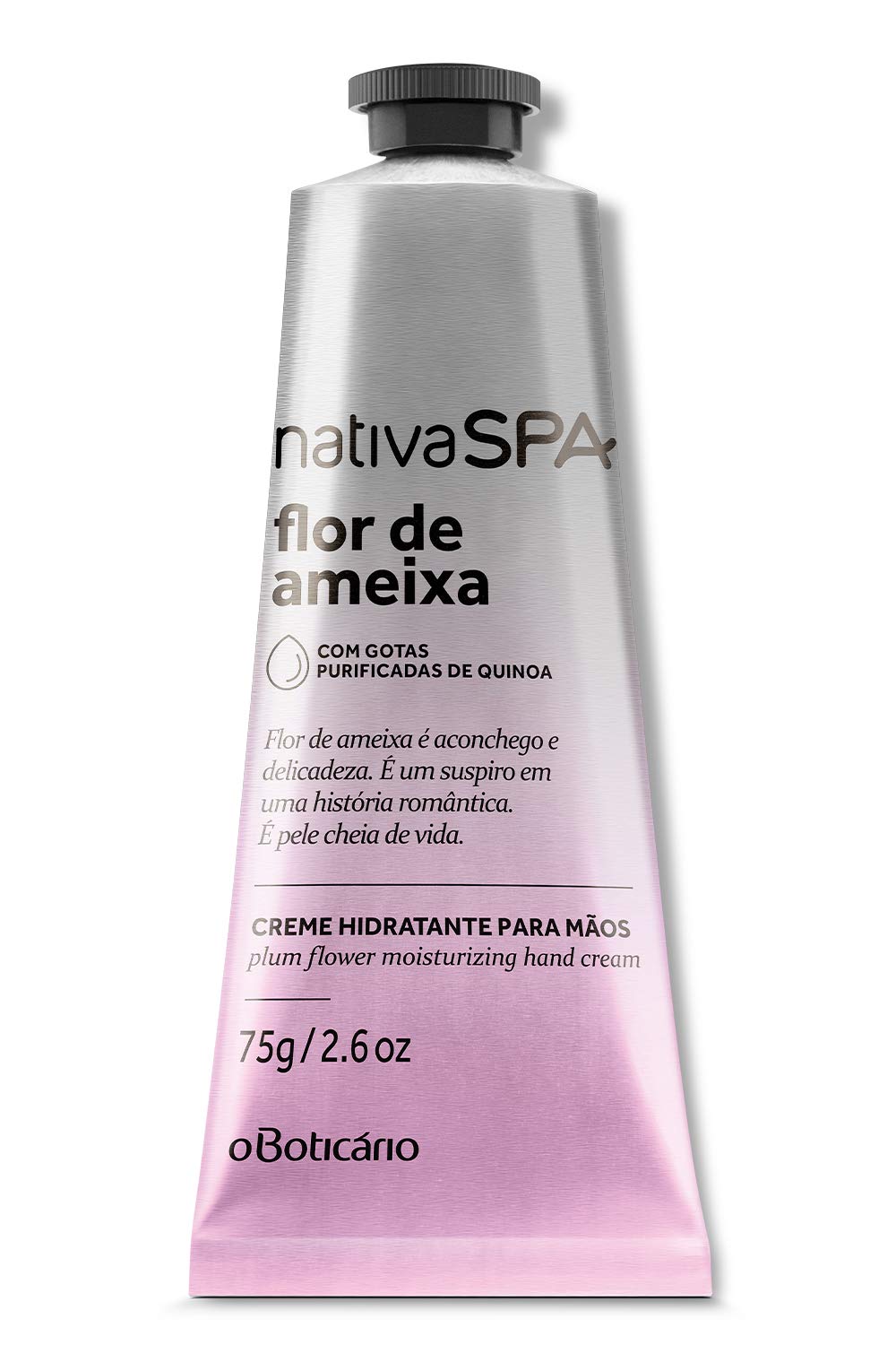 Moisturizing Hand Cream [nativaSPA] - Plum Flower - 75g oBoticário Creme Hidratante para Mãos [nativaSPA] - Flor de Ameixa - 75g