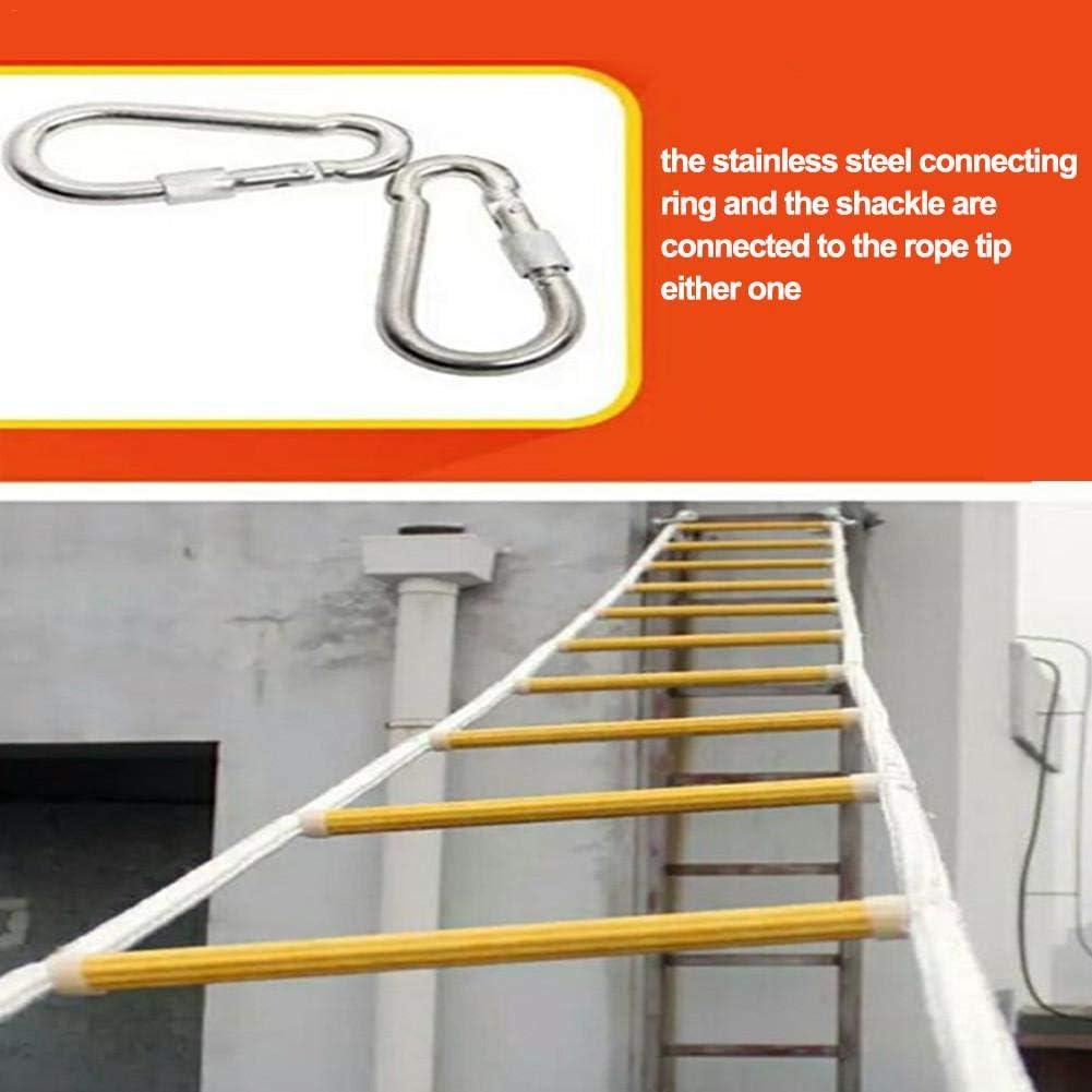 Home Lifeline Ladder Home Climbing Fire Escape Ladder Outdoor Round Nylon Soft Ladder For Kids And Adults Window Balcony Escape Engineering Security Device Bestlle Rope Ladder Fire Escape Ladders