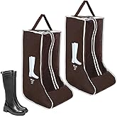 2pcs Boot Bags for Cowboy Boots Portable Boot Storage for Travel Dust Proof Boot Storage Organizer Tall Boots Shoe Cover Protector Bag