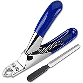 ATO-DJCX Dog Cat Nail Clippers, Professional Pet Claw Trimmer, Free Nail File, Stainless Steel Razor Sharp Blade Dog Toes Cut