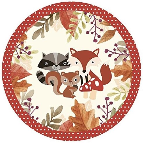 Woodland Friends Party Pack - Baby Shower or Birthday Party Bunting Plates, Cups, Napkins (Pack of 10)