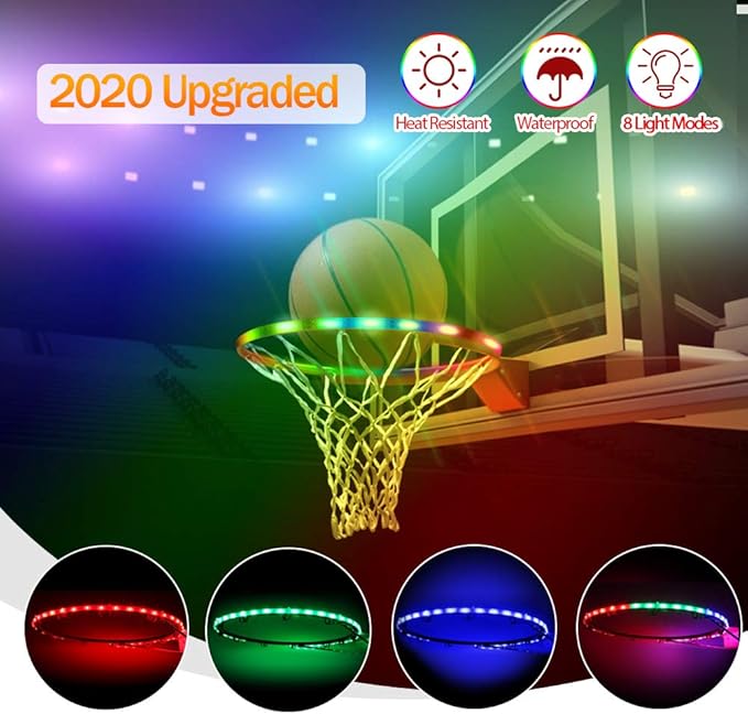 ANEAR LED Basketball Hoop Lights, Waterproof Light up