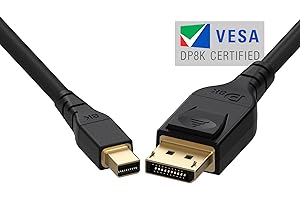 Infinnet Mini DisplayPort to DisplayPort 1.4 1.4a Cable 8K 60Hz 4K 144Hz 120Hz 155Hz 2K 280Hz 240Hz 1080p 390Hz 360Hz Display