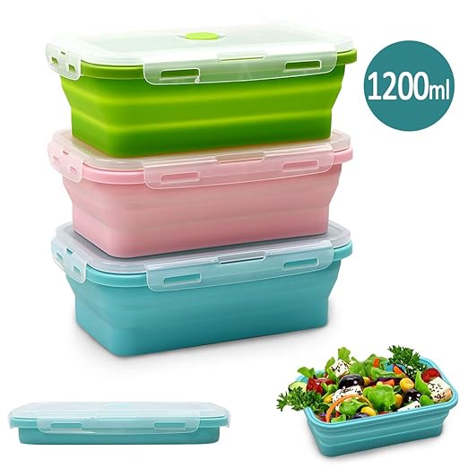 Contenedores de almacenamiento de alimentos de silicona con ...