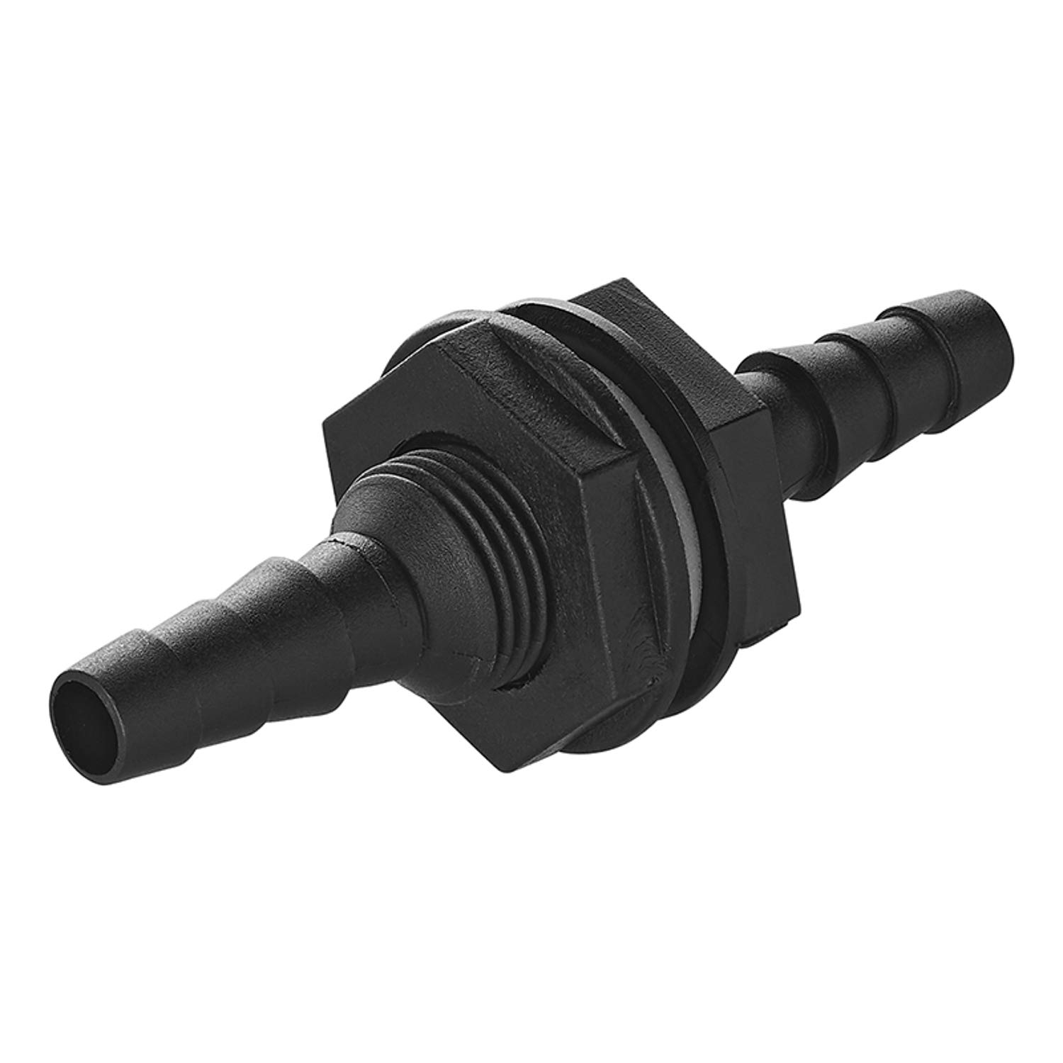Tank feed-through with hose nozzle 10 x 12 mm DVGW W270 / KTW A (straight)