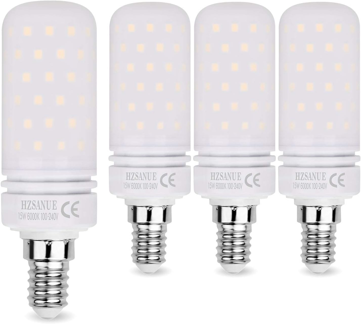 HZSANUE Led Light Bulbs 15W, 120W Incandescent Bulbs Equivalent, 1500Lm, 6000K Daylight White