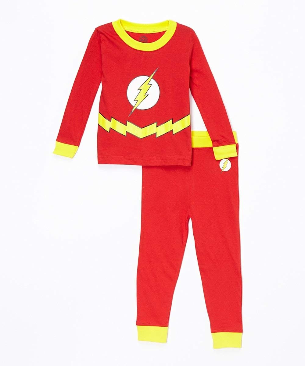 DC Comics Boys' Flash Costume Pajama Set: Clothing