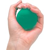THERABAND Hand Exerciser Ball, Stress, Therapy, Squeeze, Strength, Green | Hand exerciser for grip strengthening, hand therapy and finger, wrist and forearm exercise