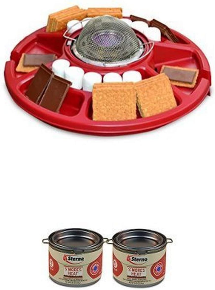 Sterno70228 Family Fun S'mores Maker and S'mores Heat Value Bundle