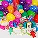 [100] Toy Filled Easter Eggs, Eggs Measure 2.1\3 Inches The Easter Eggs Filled With Toys Inside Is Hinged Together for Easy Assembly- Bright Shiny Colors-Great for School Easter Eggs Hunt