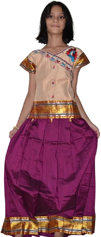 pattu pavadai for 11 year old