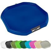 MEKA Tuff Tray Large 38 x 38 in, Navy, Sensory Bin for Kids | Indoor outdoor sand and water play tray, 2 in deep, fits up to 8 kids, made in UK, CPSIA tested, stackable