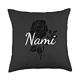Nami - Custom Black Rose Gray Floral Personalized